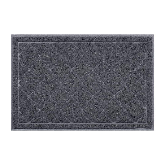 unipaws Cat Litter Trapping Mat Litter Box Scatter Control Pad Litter Free Floors and Urine Waterproof Gentle on Paws No Phthalate